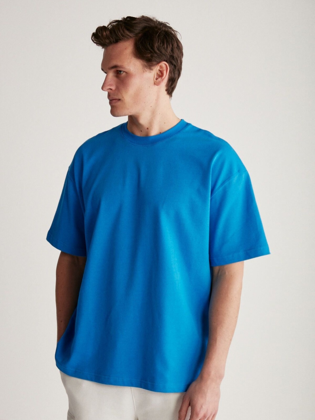 

GRIMELANGE Men Extended Sleeves Pockets T-shirt, Na