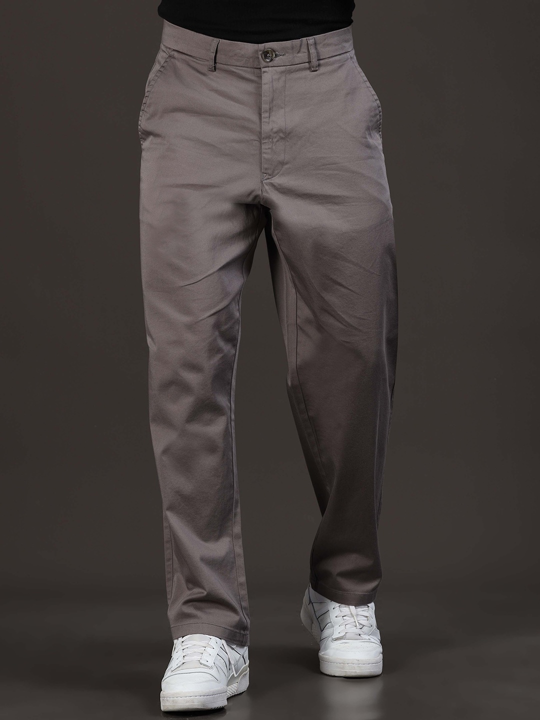 

Italian Colony Men Relaxed Trousers, Grey