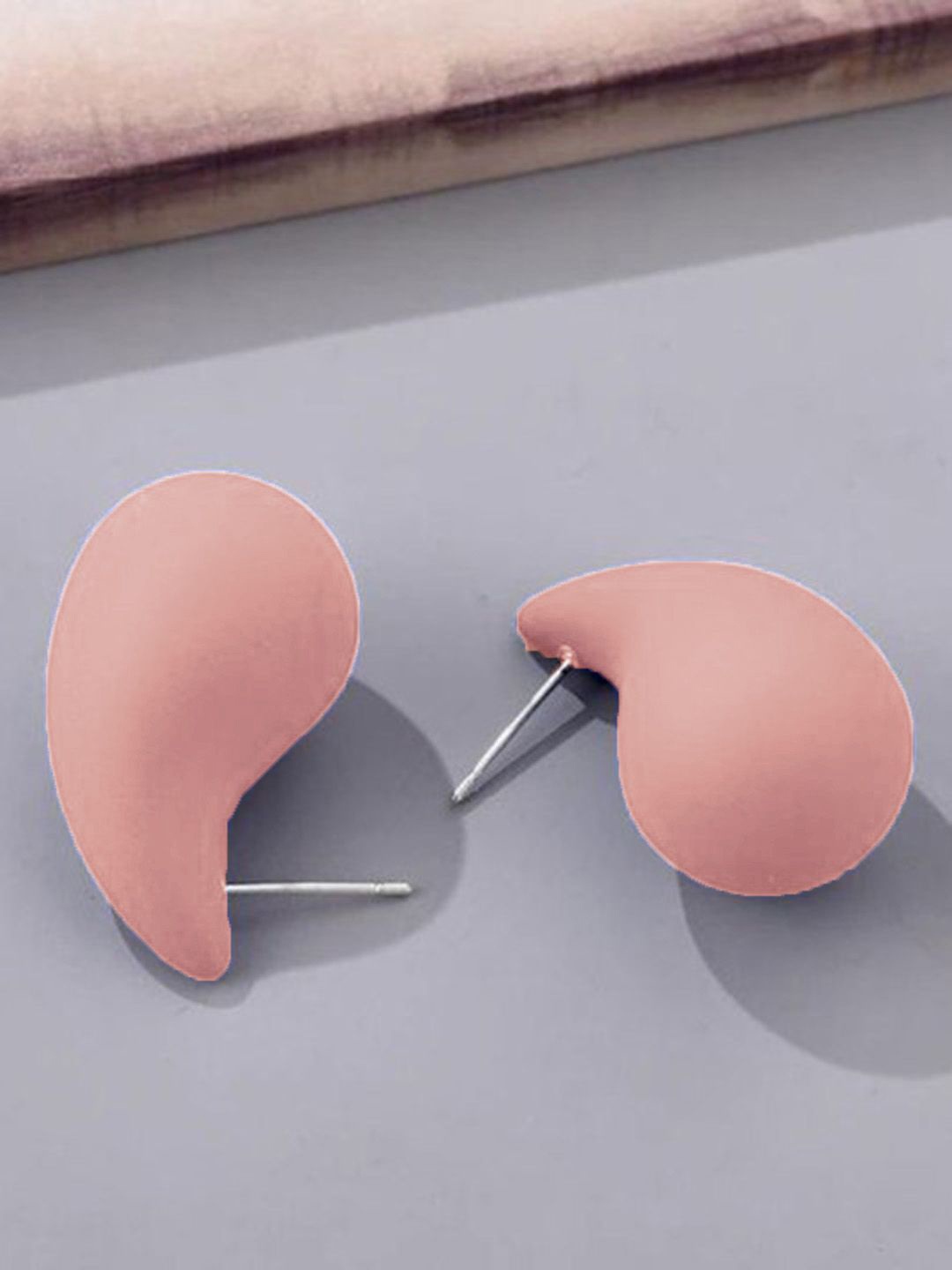 

FIMBUL Teardrop Shaped Drop Earrings, Peach