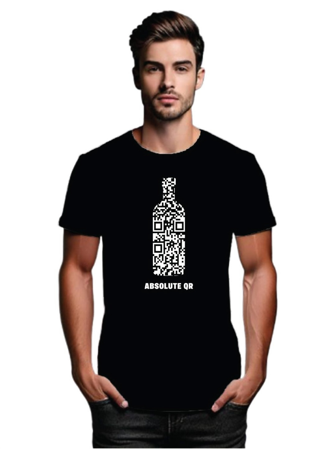 

Tantra Men Typography Printed Raw Edge T-shirt, Black
