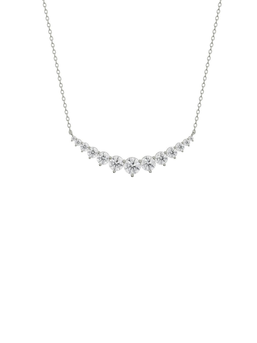 

Emori Eternity Round Diamond Necklace, Silver