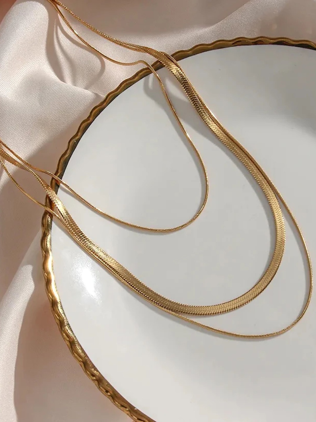 

SUBHAGALANKAR Gold-Plated Layered Necklace