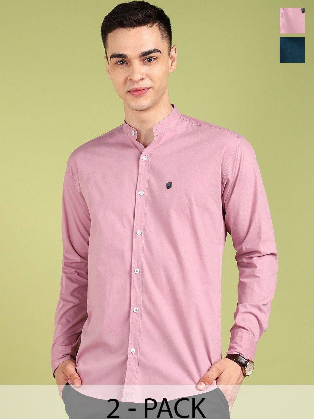 

PulseIQ Men Slim Fit Opaque Casual Shirt, Multi