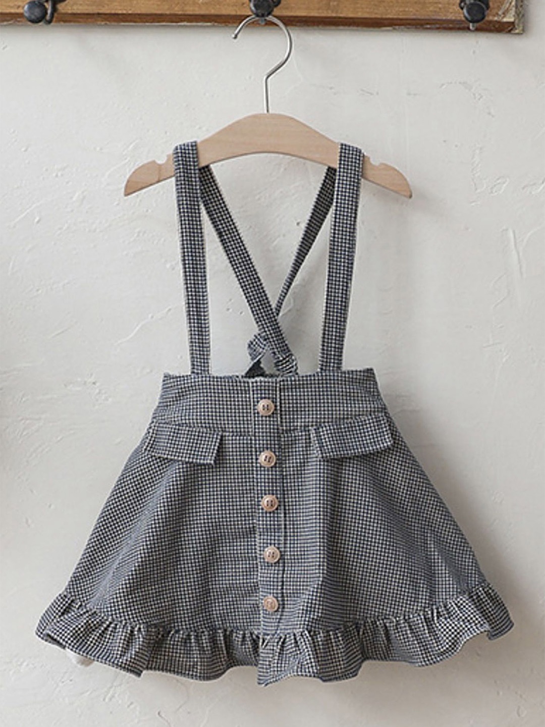 

LULU & SKY Checked Pinafore Dress, Multi