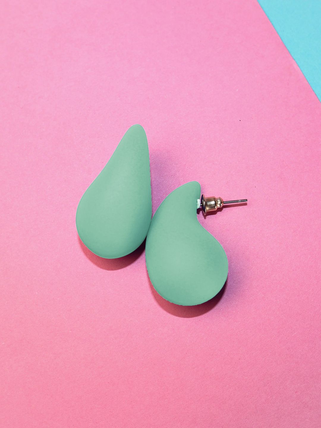 

FIMBUL Teardrop Shaped Drop Earrings, Sea green