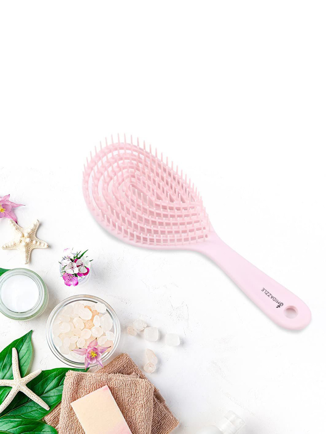 

Omidazzle Premium Paddle Gradient 3D Hair Brush - Pink - MDHB00014