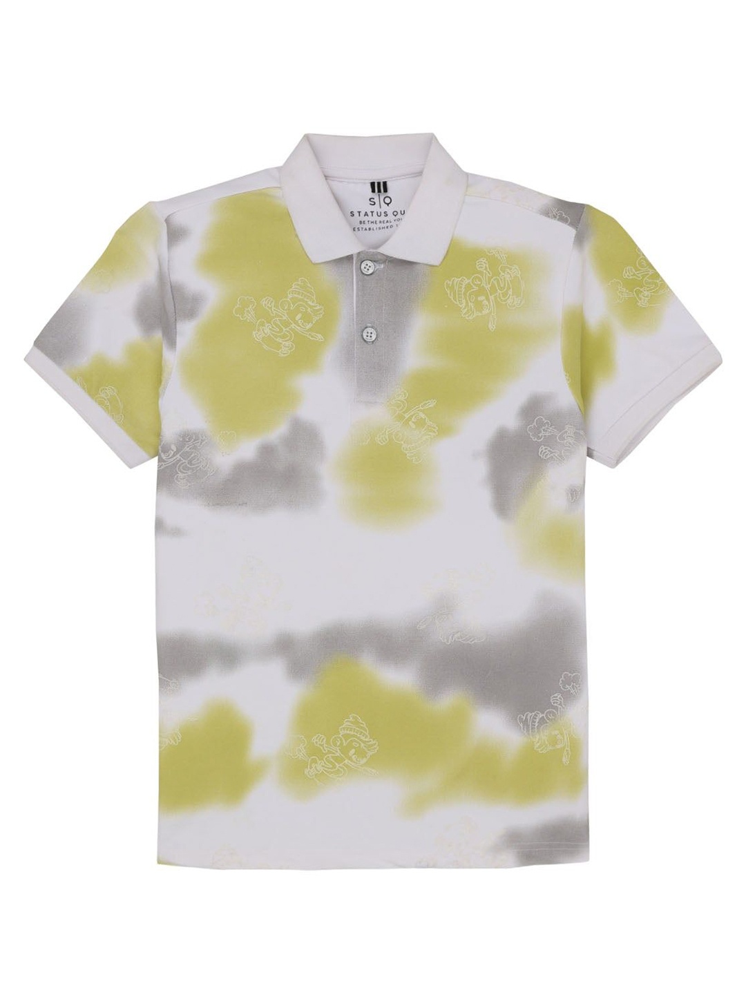 

Status Quo Boys Printed Polo Collar Pockets T-shirt, Multi