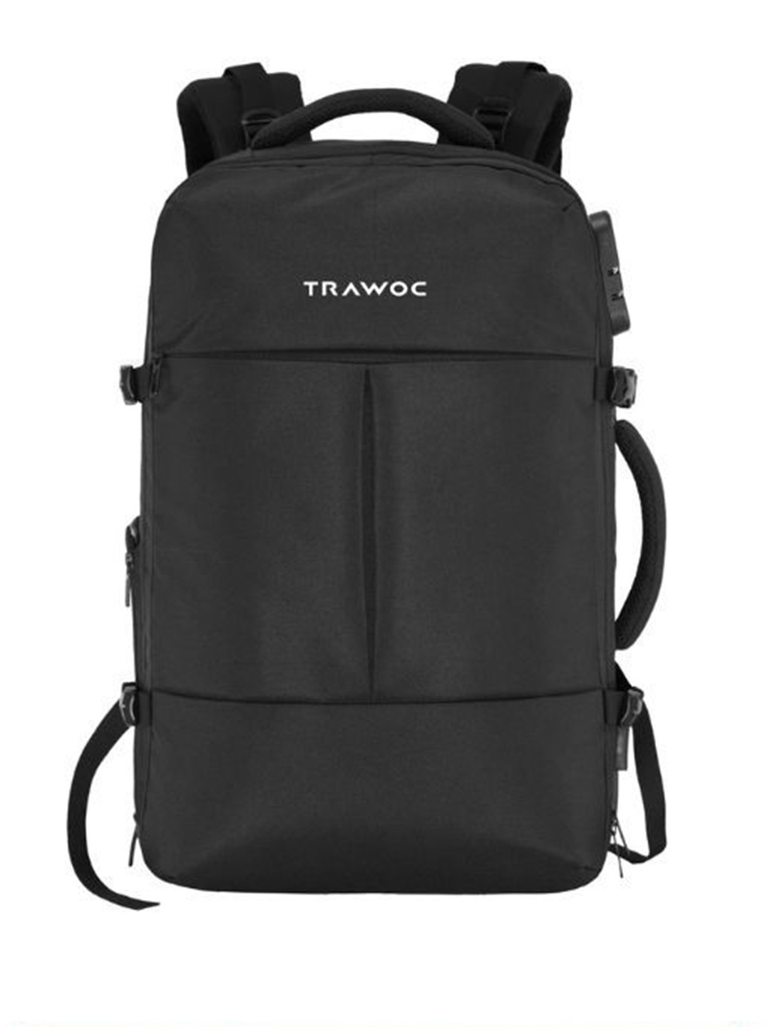 

TRAWOC 45L Laptop TPB01 With USB Charging Anti-Theft Lock Backpack, Black