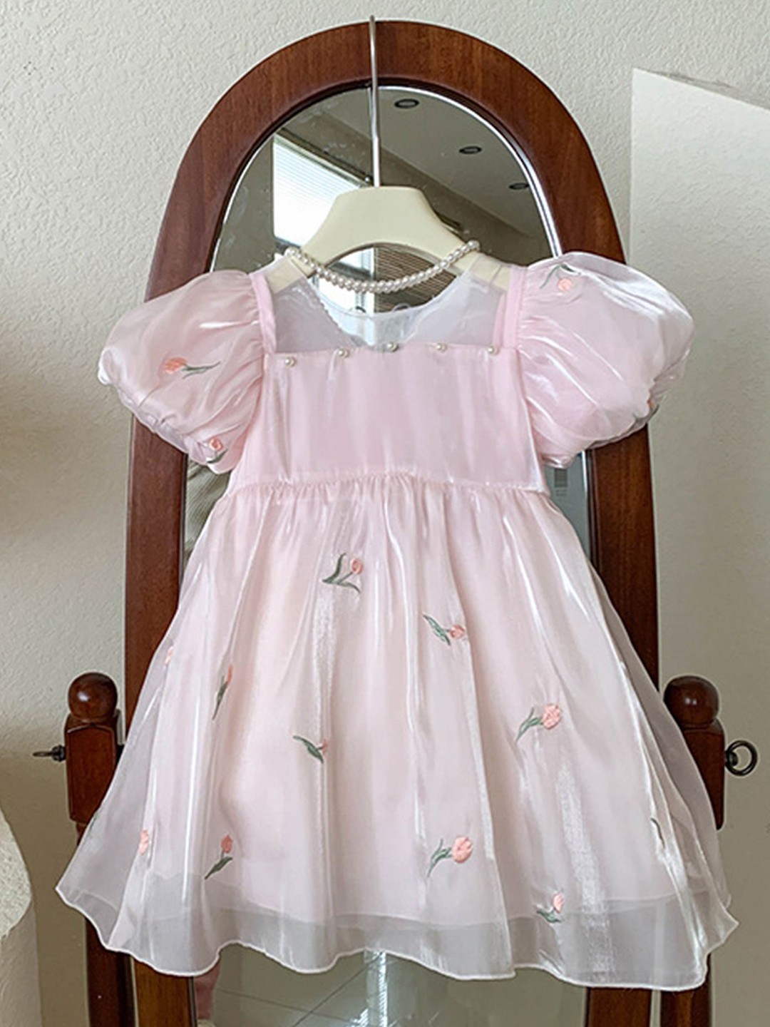 

LULU & SKY Fit & Flare Dress, Pink