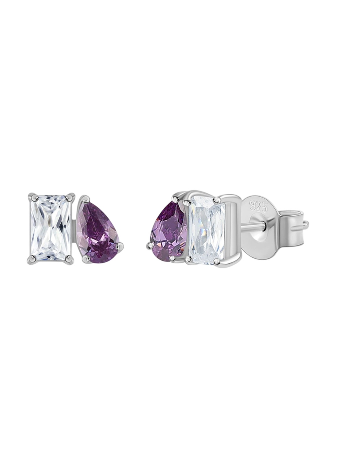 

Ornate Jewels Classic Studs Earrings, Purple