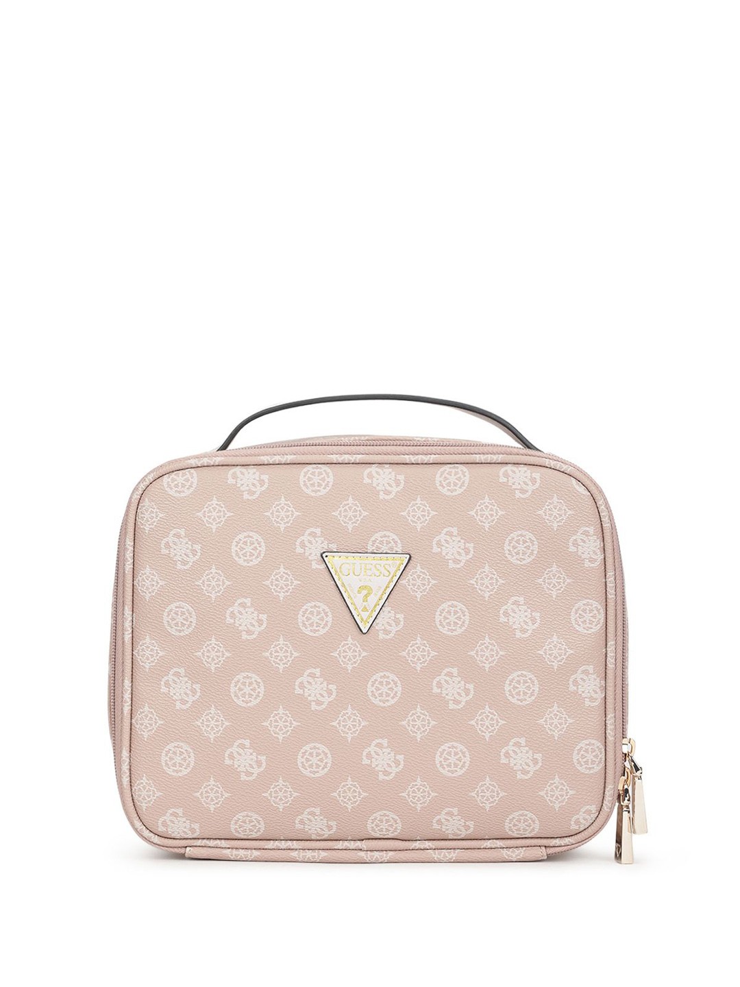 

GUESS Printed PU Half Moon Handheld Bag with Tasselled, Rose