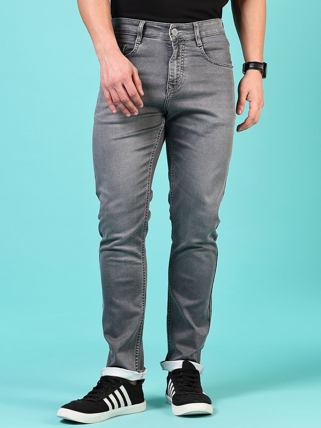 

V-Mart Men Light Fade Jeans, Grey