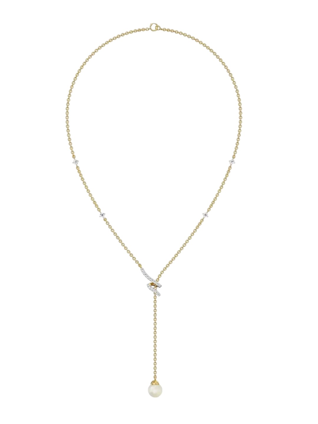 

Emori Pear Drop Adjustable Diamond Necklace, Gold