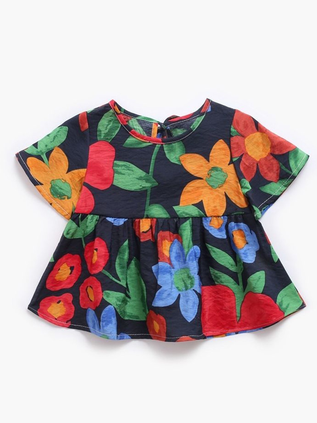 

LULU & SKY Girls Printed Top with Trousers, Navy blue