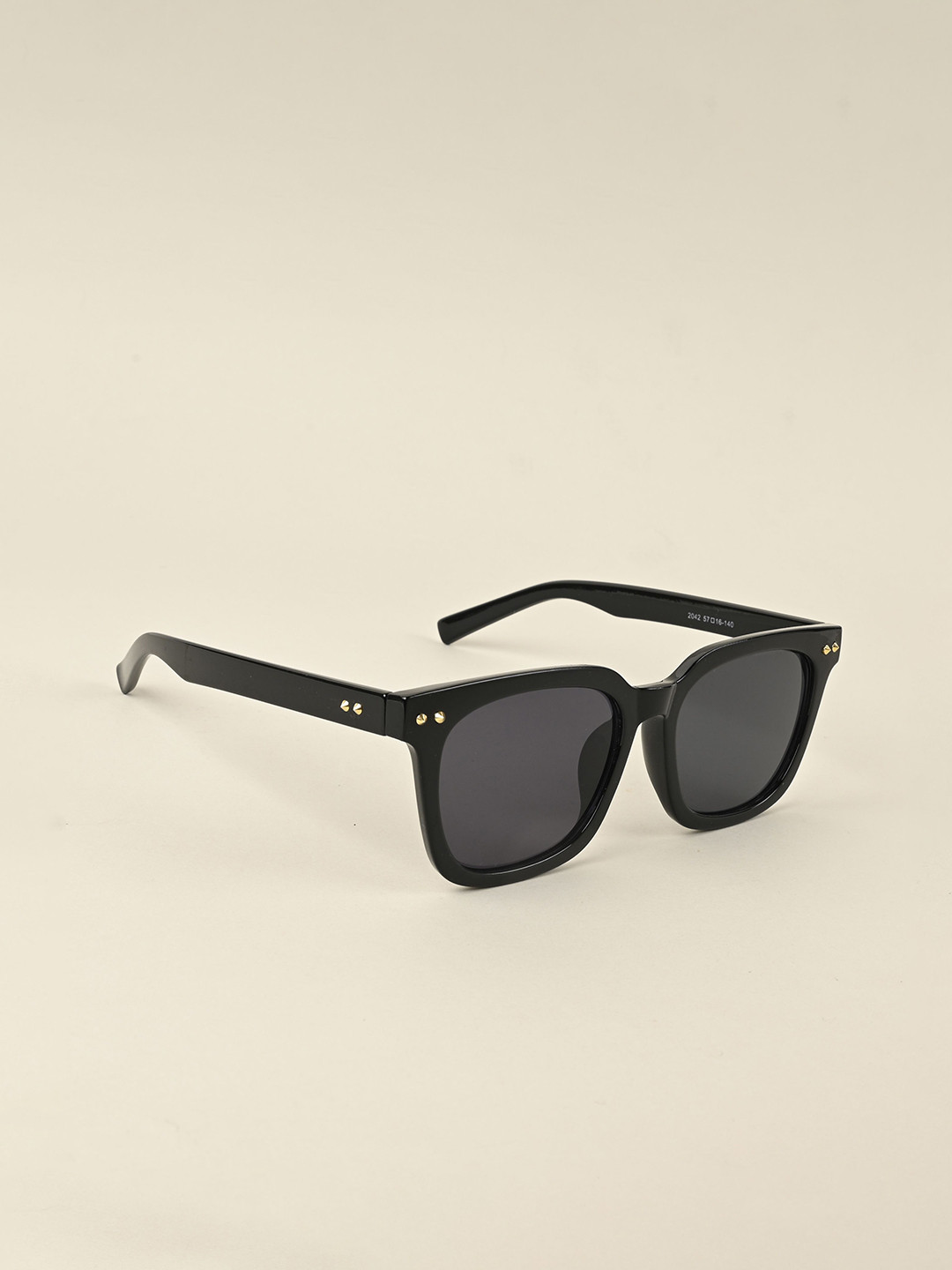 

IDOR Unisex Square Sunglasses with UV Protected Lens, Black