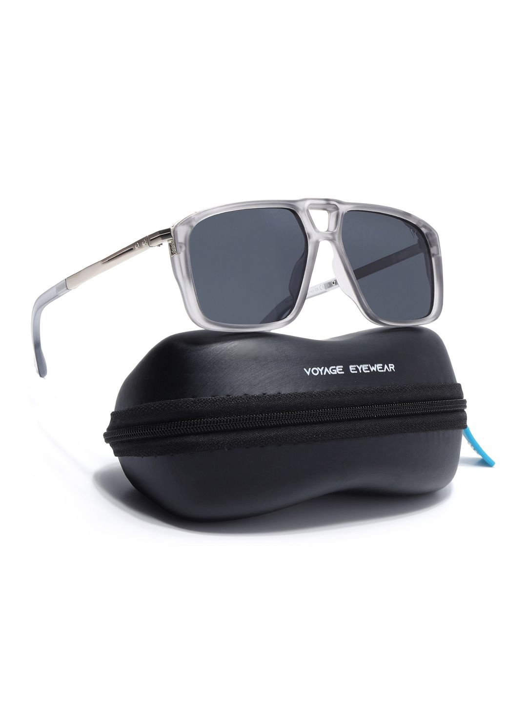 

Voyage Unisex Wayfarer Sunglasses with Polarised and UV Protected Lens, Black