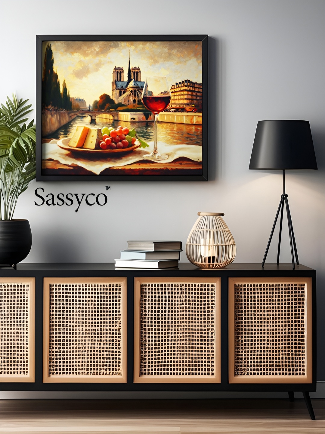 

Sassyco Beige & Red 1 Piece Canvas Other Wall Paintings