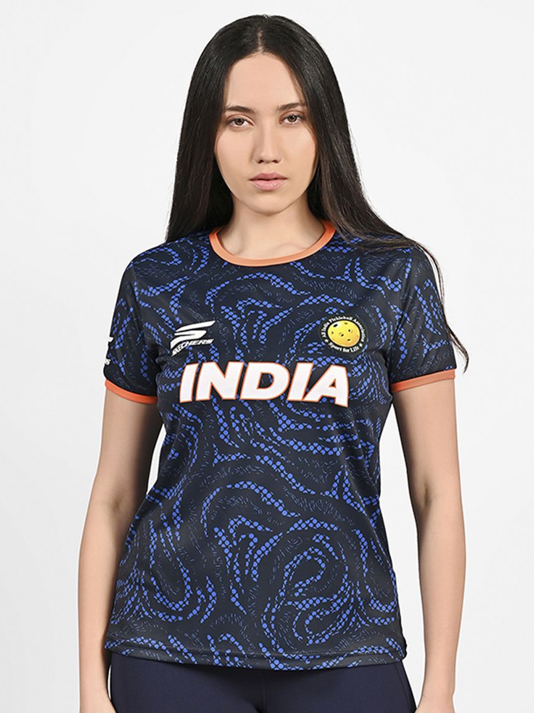 

Skechers Women Aipa Yy Pickleball T-Shirts, Navy blue