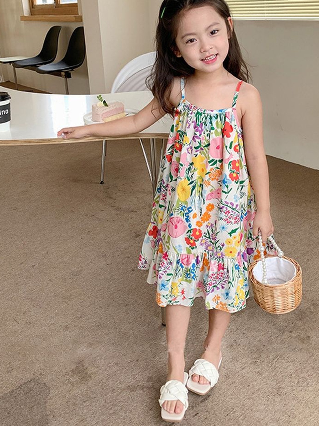 

LULU & SKY Floral Print A-Line Dress, Multi