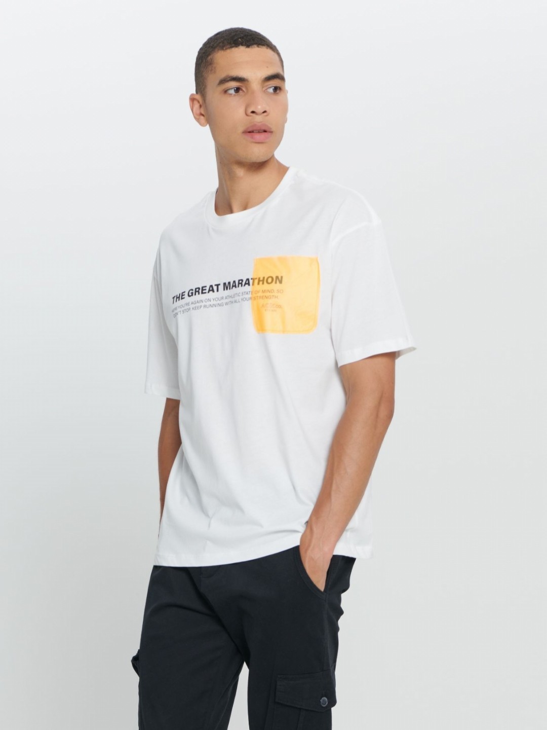 

ALTINYILDIZ CLASSICS AC Co. Men Typography Printed Pockets T-shirt, Na