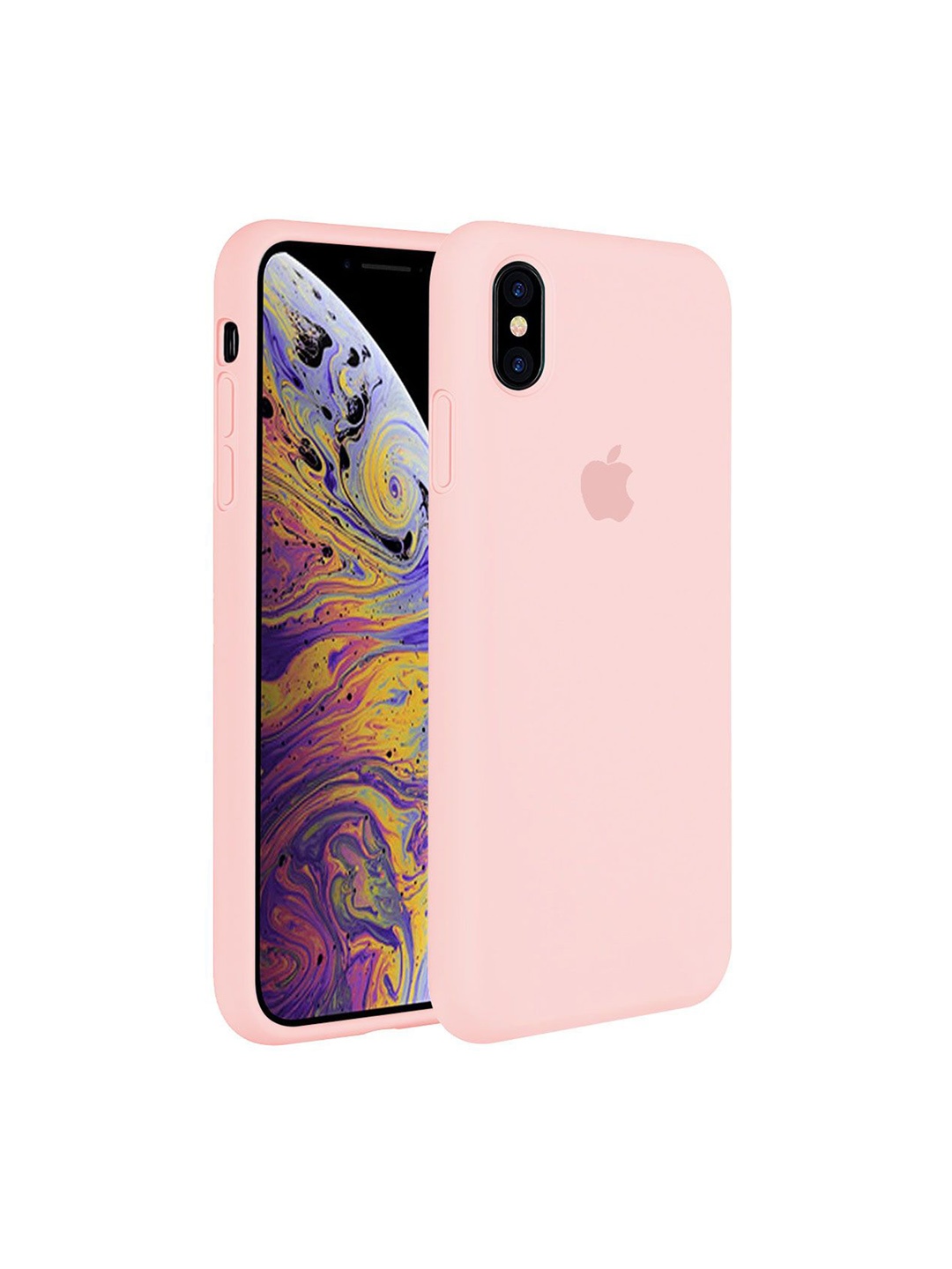 

LIRAMARK Solid Printed iPhone Xs Max Back Case Mobile Accessories, Pink