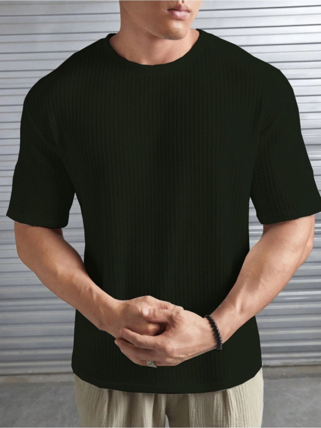 

R.ARHAN PREMIUM Men 2 Pockets T-shirt, Black