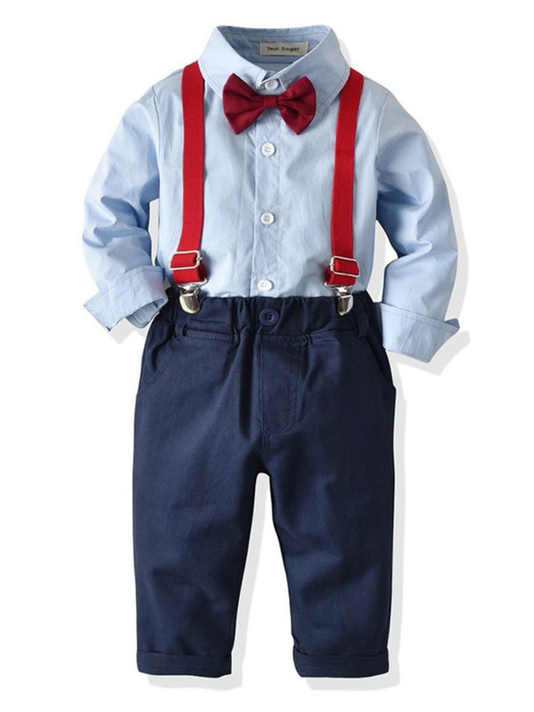 

LULU & SKY Boys Shirt with Trousers, Blue