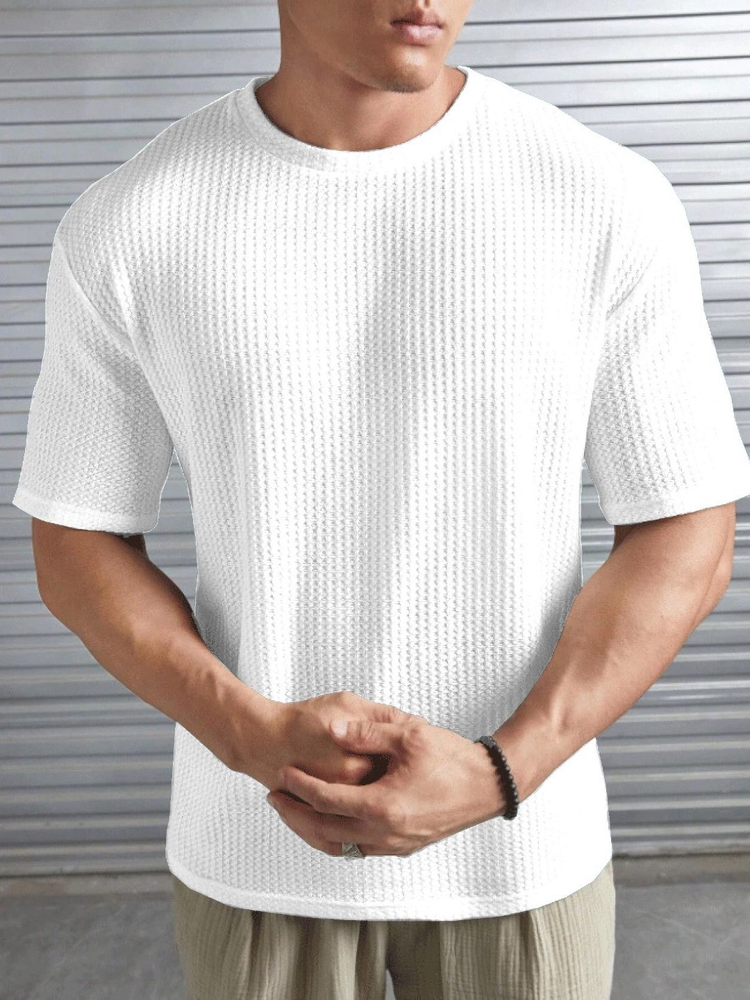 

R.ARHAN PREMIUM Men 2 Pockets T-shirt, White