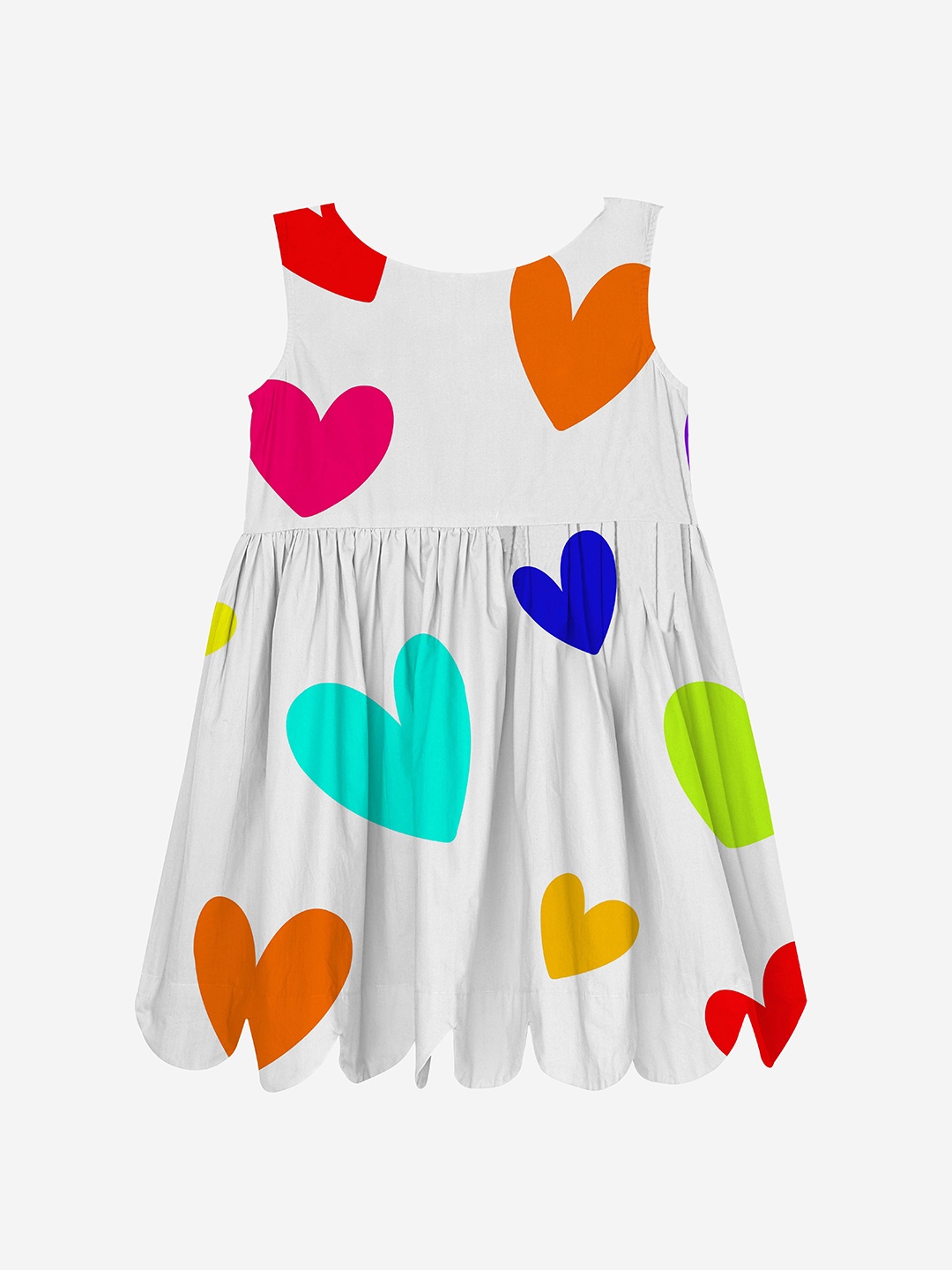 

Anaario Print Organic Cotton A-Line Dress, White