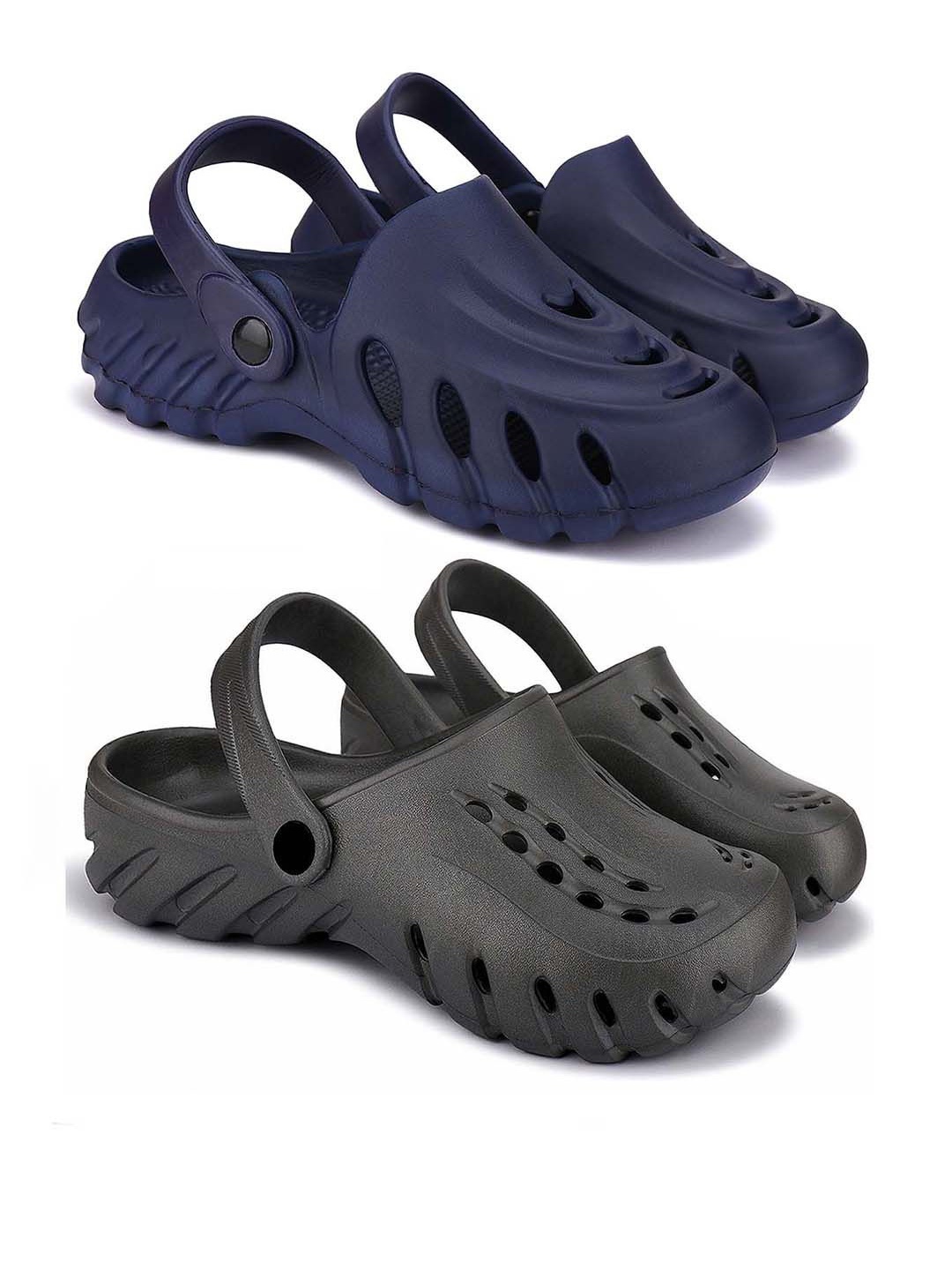 

BERSACHE Men Clogs, Navy blue