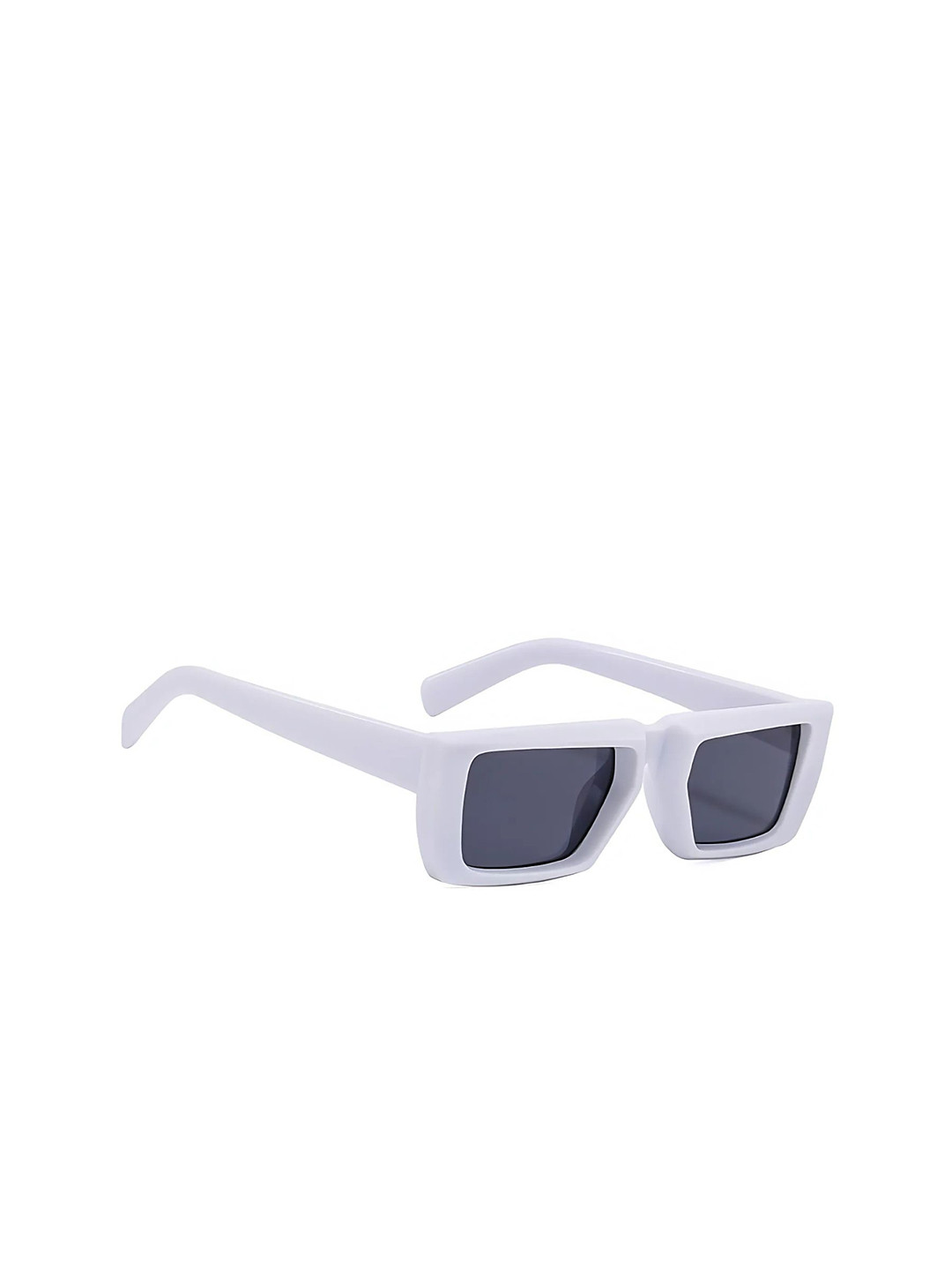 

4Flaunt Unisex Rectangle Sunglasses with UV Protected Lens, Grey
