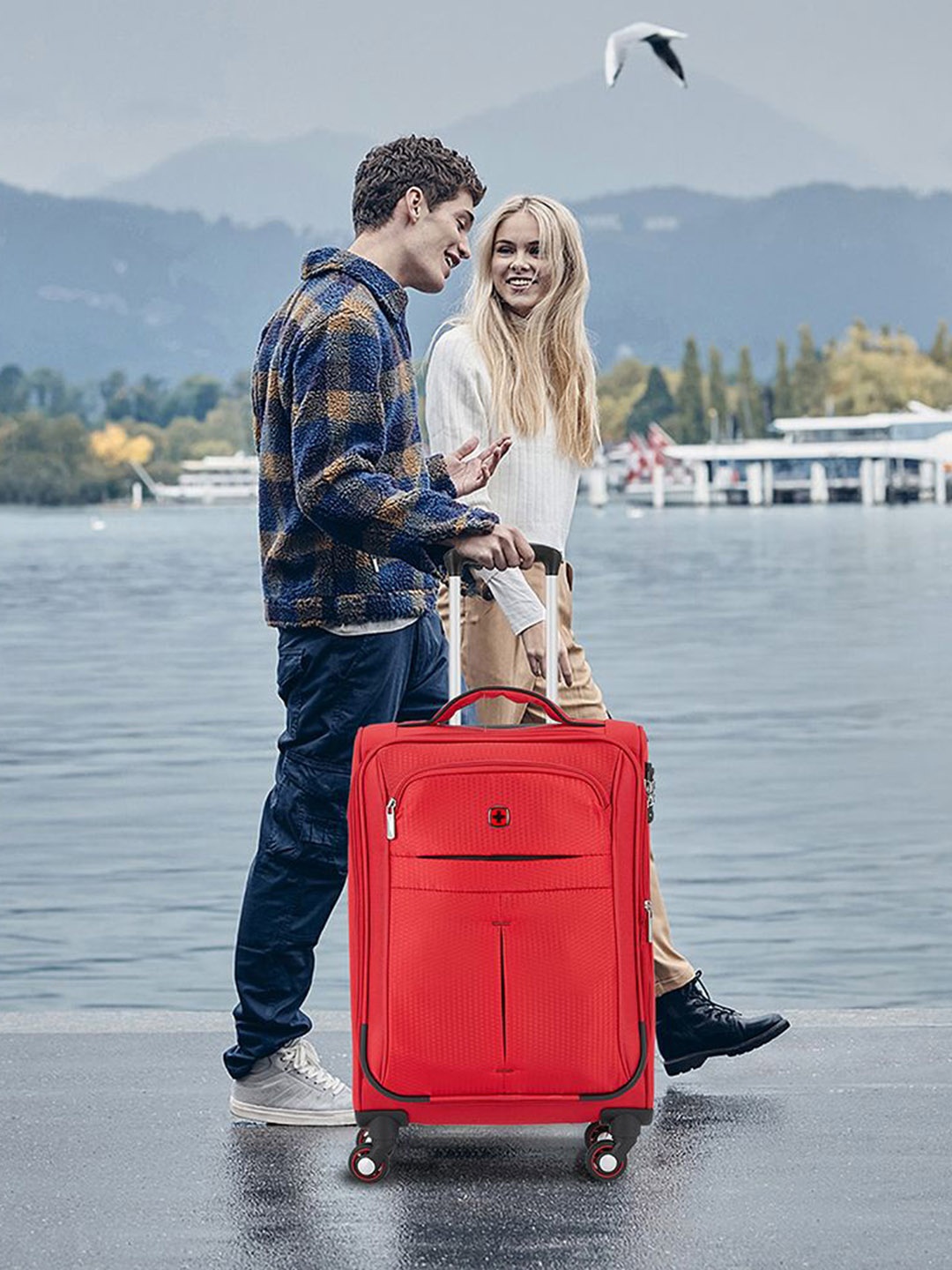 

Wenger Fiero Soft-Sided Large Trolley Bag, Red