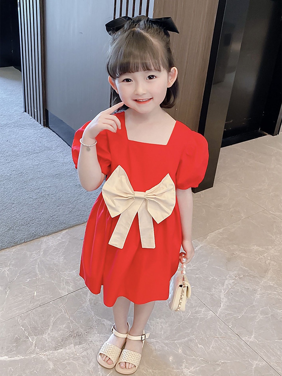 

LULU & SKY A-Line Dress, Red