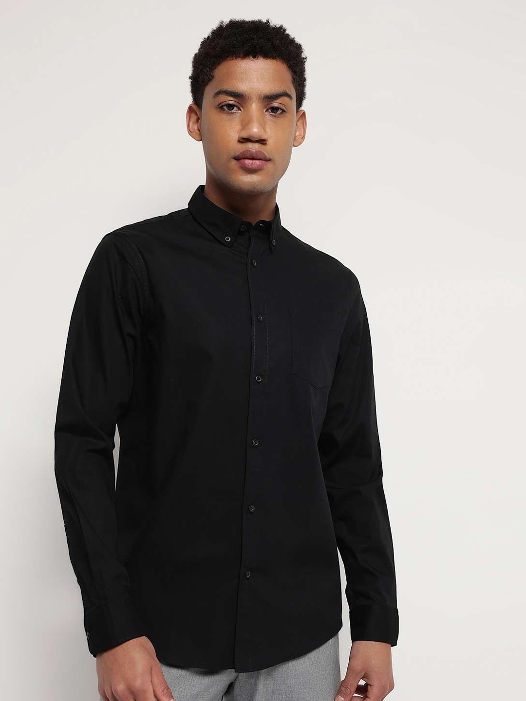 

Marks & Spencer Men Opaque Casual Shirt, Black