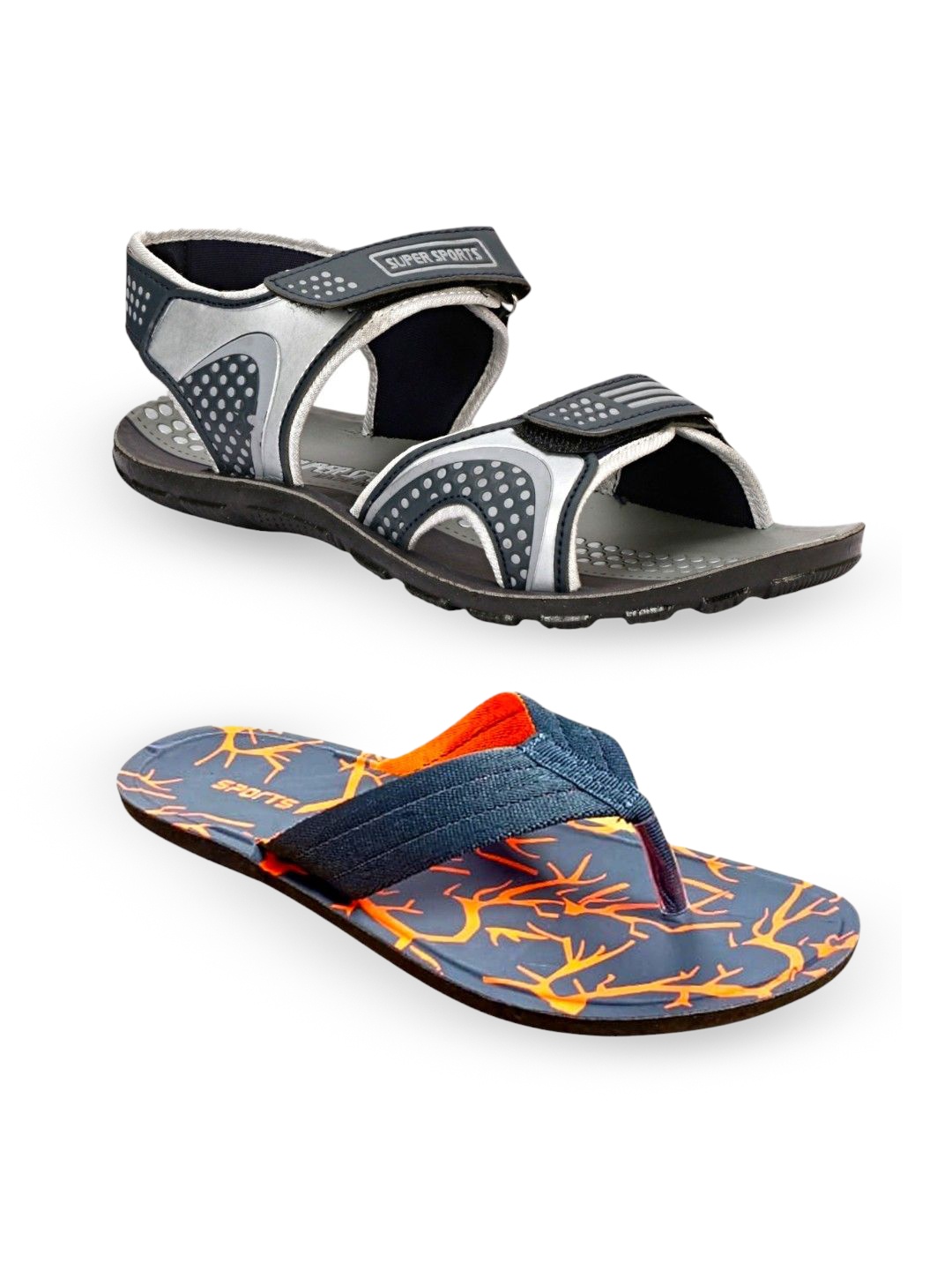 

ORVAX Men Comfort Sandals, Grey