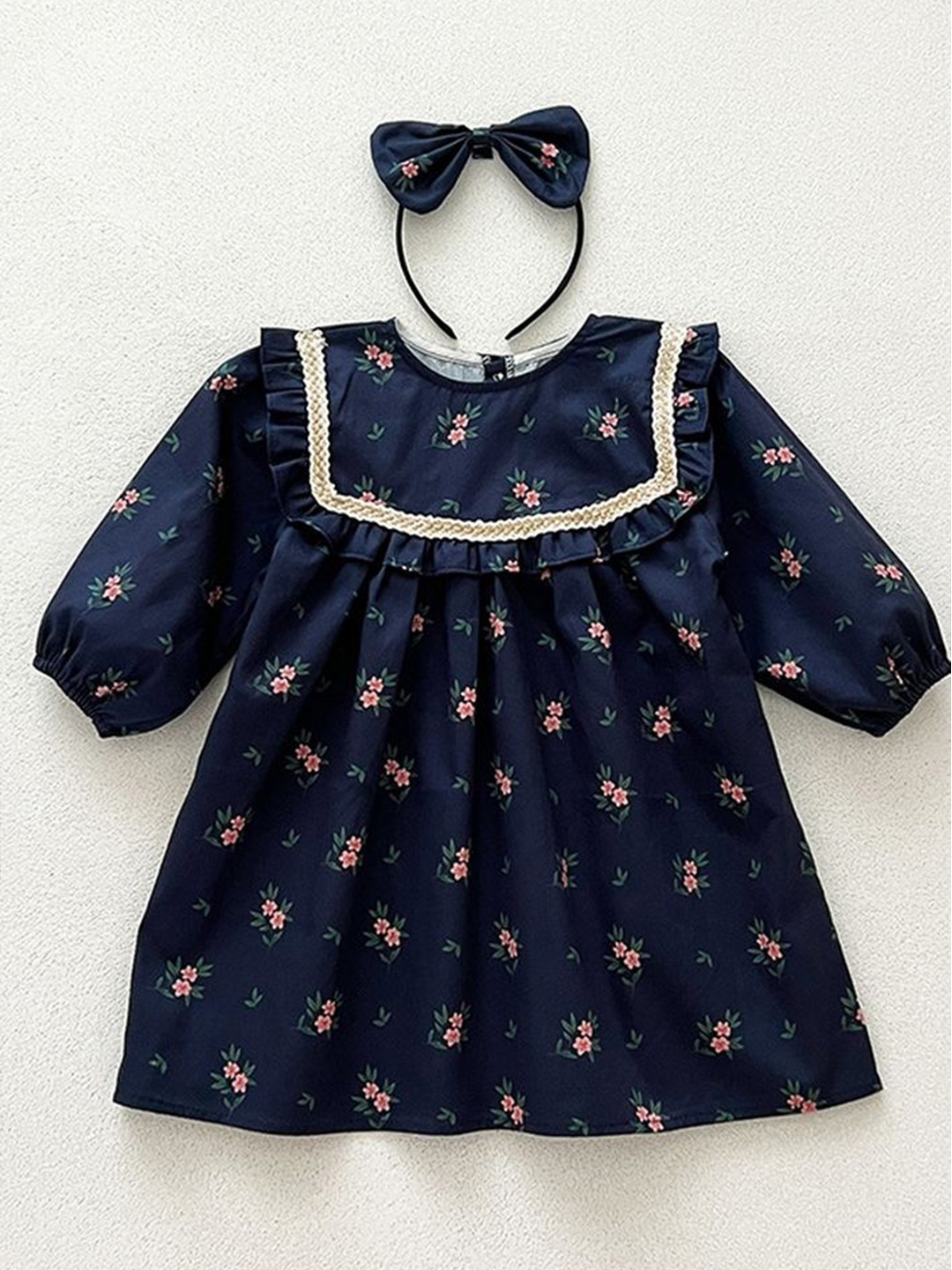 

LULU & SKY Print A-Line Dress, Blue