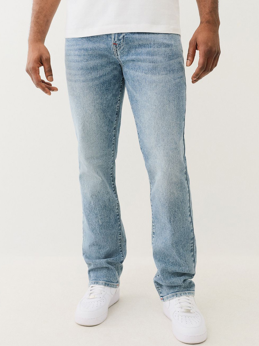 

True Religion Men Straight Fit Heavy Fade Jeans, Blue