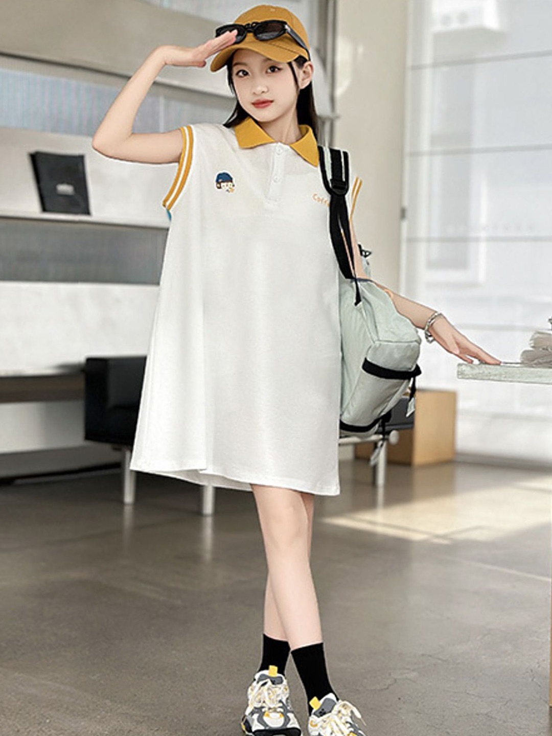 

LULU & SKY A-Line Dress, White