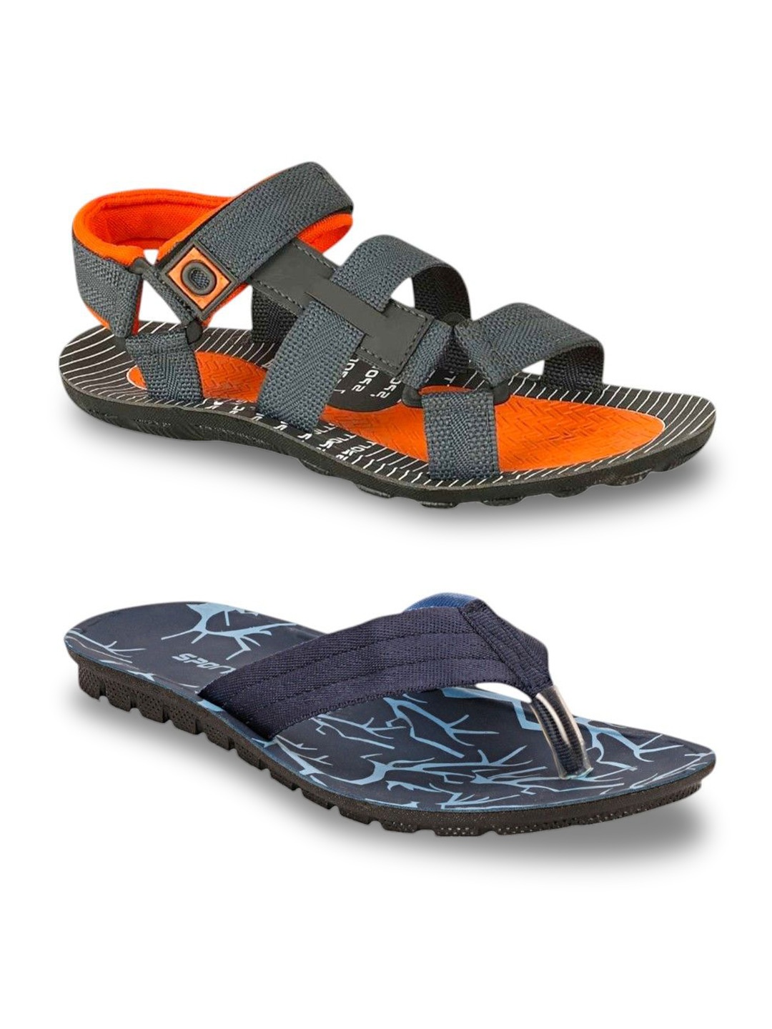 

ORVAX Men Comfort Sandals, Orange