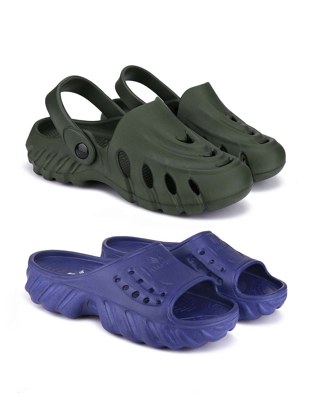 

BERSACHE Men Clogs, Green