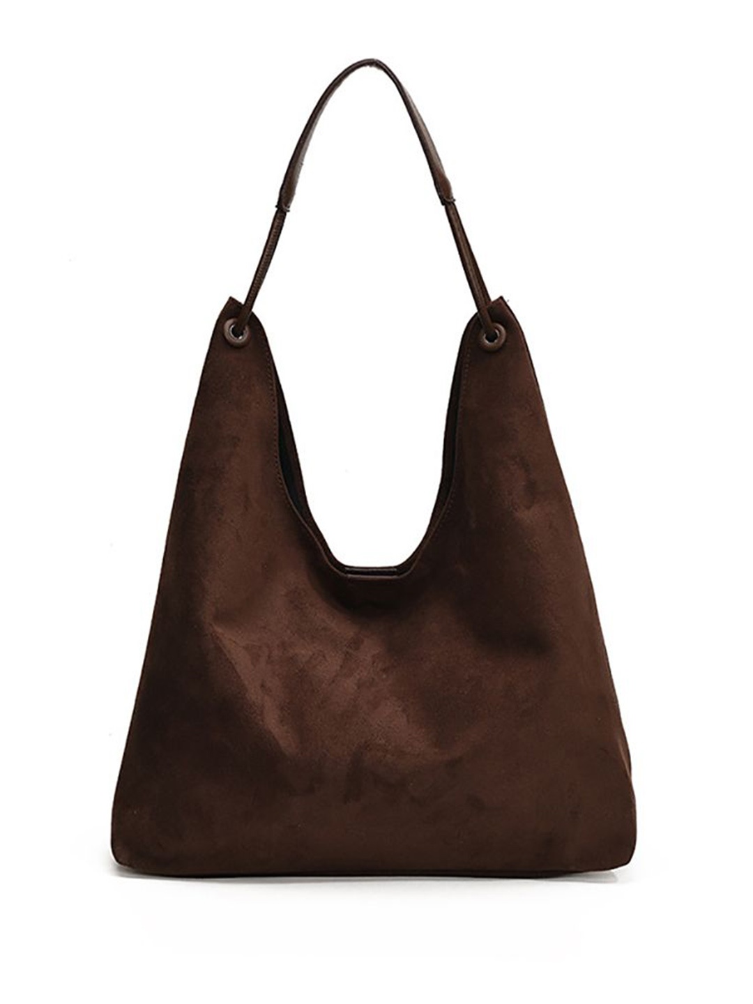 

StyleCast x Revolte Suede Shopper Hobo Bag, Coffee brown