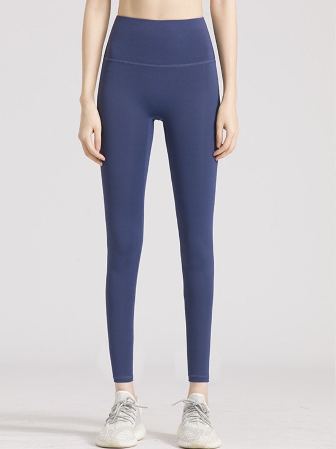 

HRX High Rise Ankle Length Yoga Tights, Blue