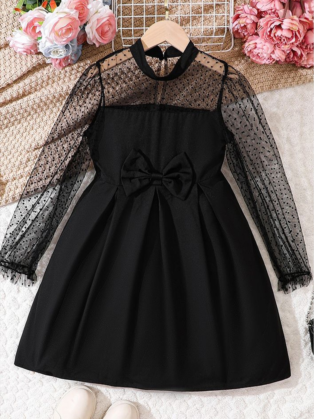 

LULU & SKY Fit & Flare Dress, Black