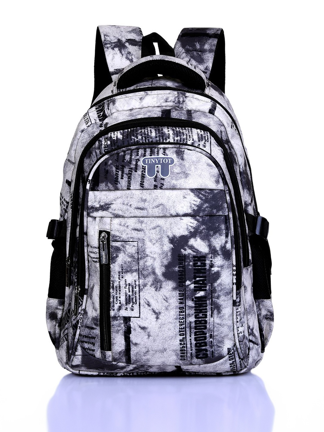 

Tinytot Women Graphic Backpack, Grey melange