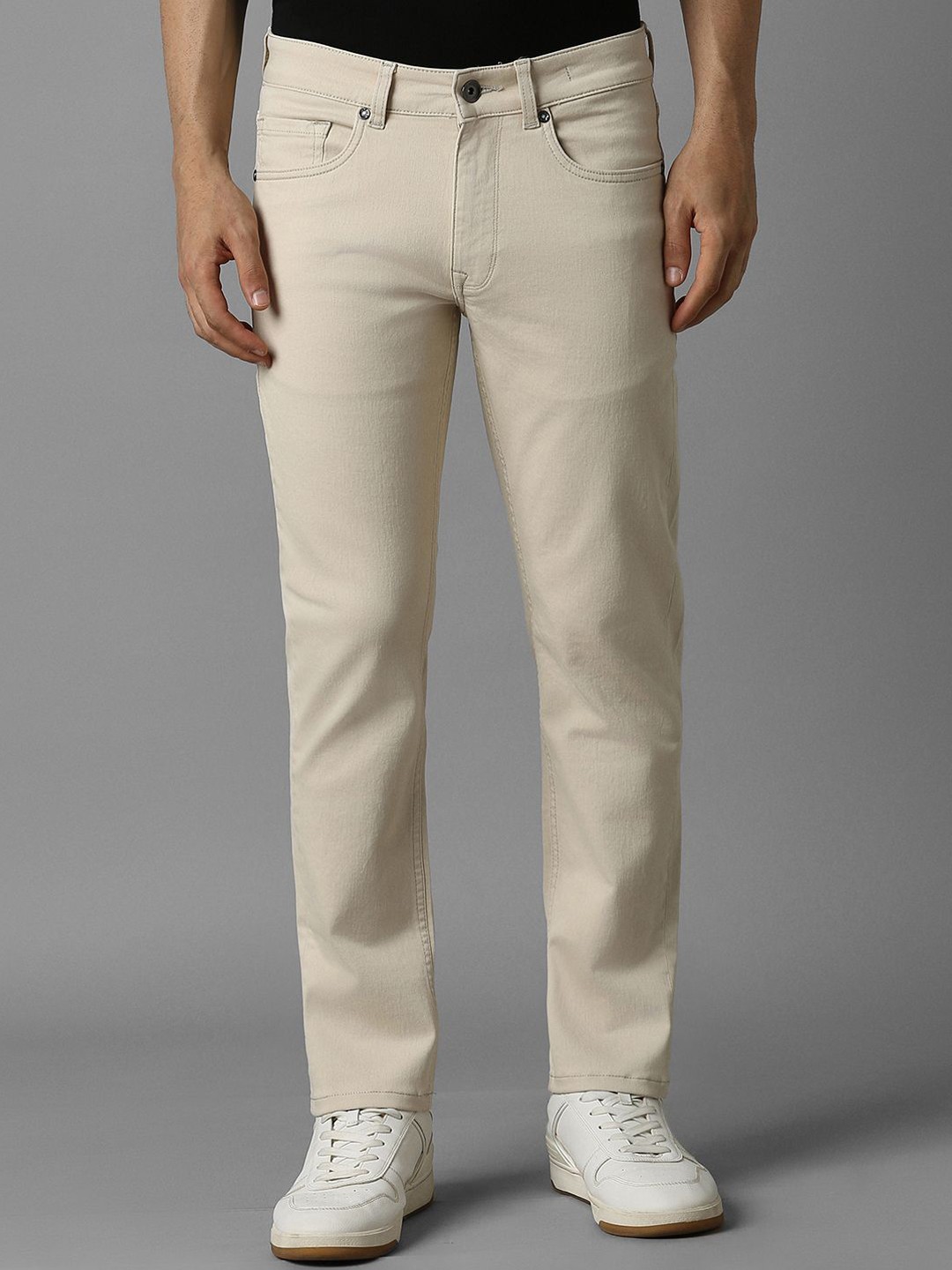 

Louis Philippe Jeans Men Slim Fit Jeans, Beige