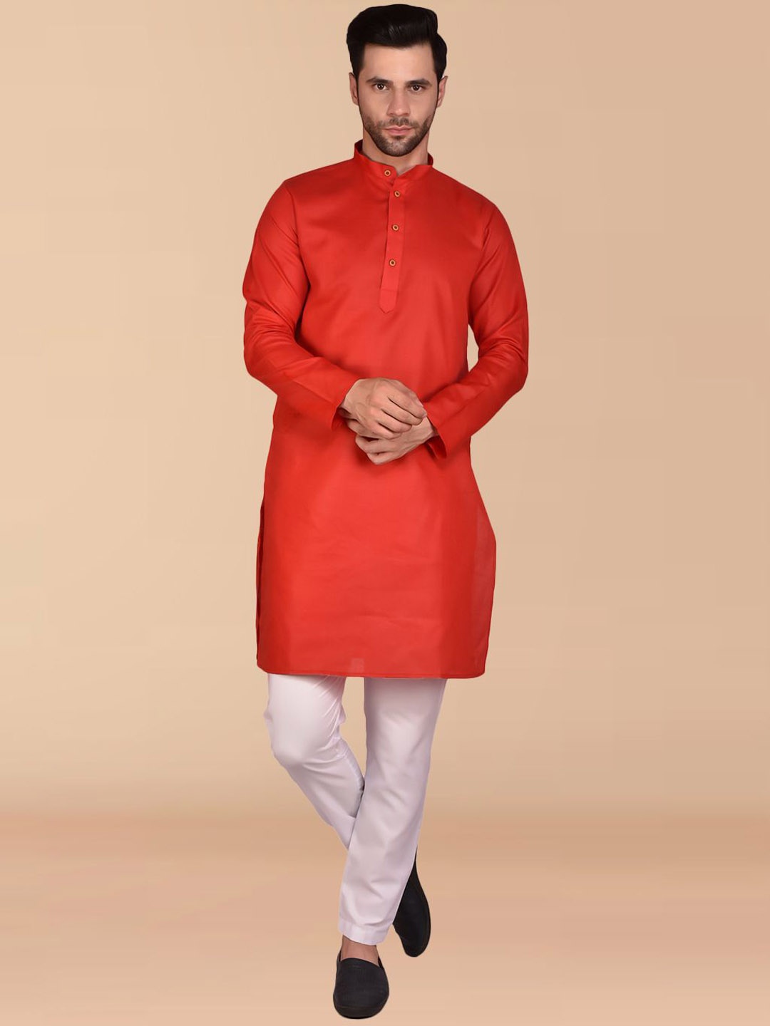 

Moda Rapido Men Kurta, Red