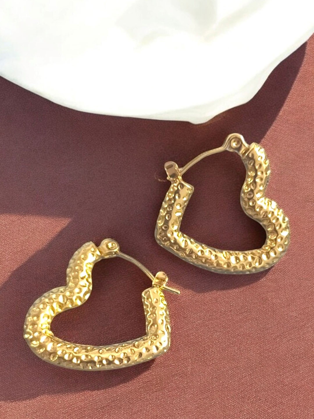 

SUBHAGALANKAR Contemporary Hoop Earrings, Gold