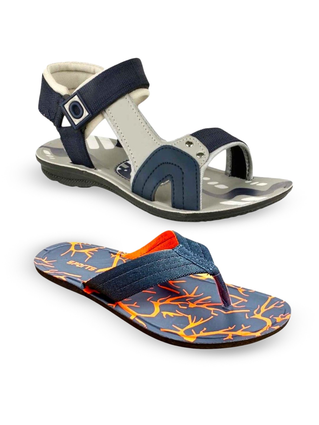 

ORVAX Men Comfort Sandals, Grey