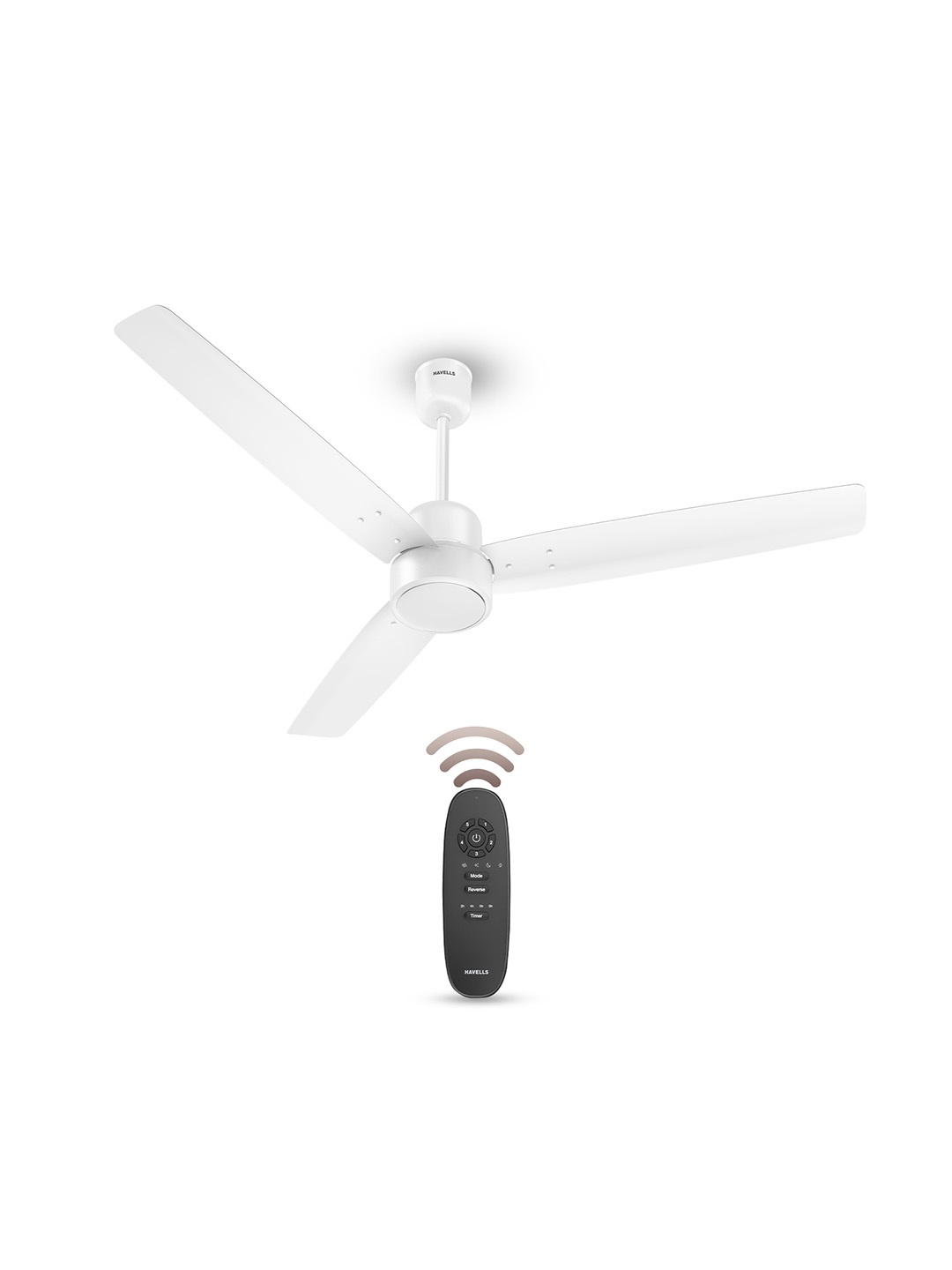 

Havells FAB BLDC White 1200 mm Remote Controlled 3 Blades Ceiling Fan