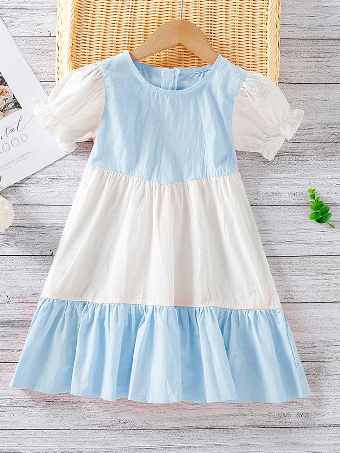 

LULU & SKY Striped A-Line Dress, Blue